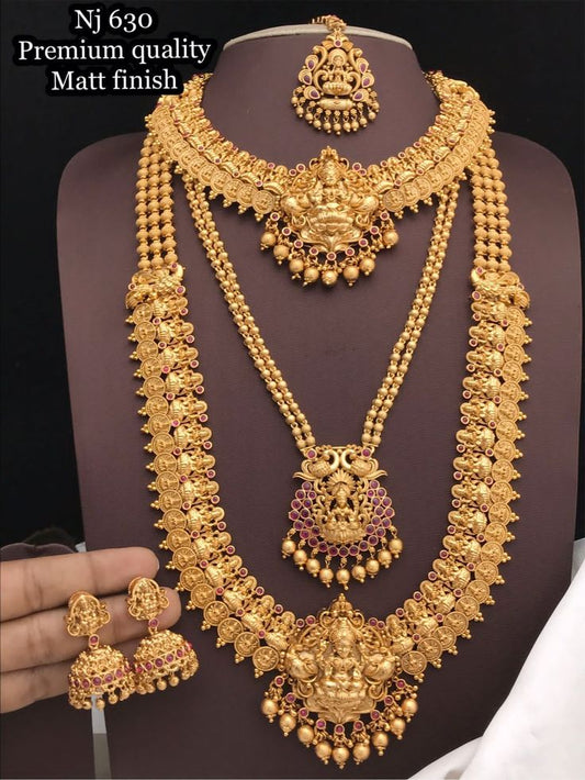 Srivalli Designed Gold Plated Necklace Set