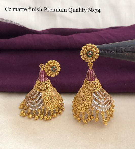 CZ finished Super Jhumki Set For You